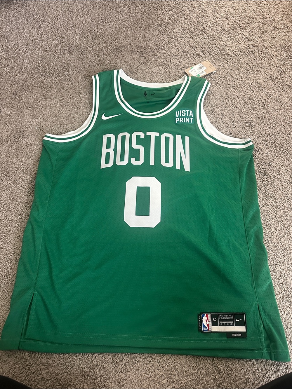 Jayson Tatum Men’s Nike swingman jersey with Vista Print Patch - Icon Edition